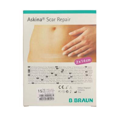 Askina Scar Repair силиконова превръзка при рани и белези 2см/14см х5 броя - 9062_ASKINA.png