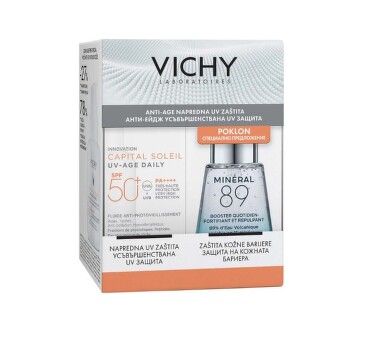 Vichy Soleil SPF 50+ uv-age флуид за лице 40 мл + Mineral 89 бустер 30 мл 003885 промо пакет - 7895_1.JPG