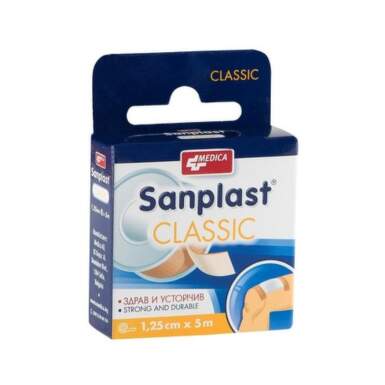 Sanplast Classic пластир със силно залепващо действие 1,25см/5м - 9128_sanplast.png