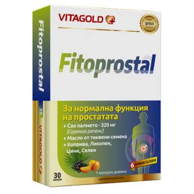 Фитопростал капсули за нормална функция на простата х30 Vitagold - 10722_FITOPROSTAL.png