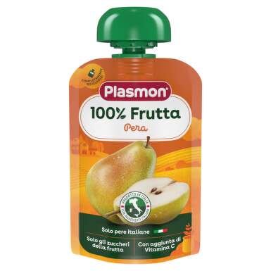 Плодова закуска круша за деца 6М+ 100 гр Plasmon - 11190_PLASMON.png