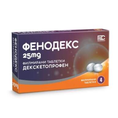 Фенодекс таблетки при болка 25мг х4 - 11595_FENODEX.png
