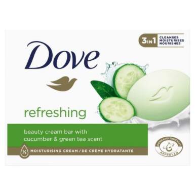 Dove Refreshing Овлажняващ крем-сапун за ръце, лице и тяло с краставица и зелен чай 90 гр - 24005_dove.png