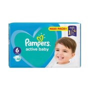 Pampers active baby пелени mp+ размер 6 /13-18кг./х48