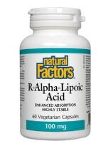 Алфа-липоева киселина капсули за антиоксидантна защита  100мг х 60 Natural Factors
