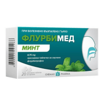 Флурбимед Минт 8,75 мг х20 таблетки за смучене