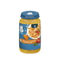 Gerber Храна за бебета Пюре Ризото с пуешко и зеленчуци от 12-ия месец, 250g