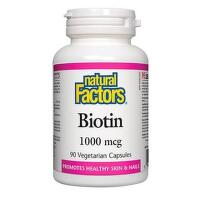 Биотин капсули за коса и кожа 1000мкг х90 Natural Factors