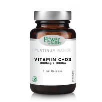 Power of Nature Platinum Витамин C 1000 мг + D3 1000 IU 30 таблетки