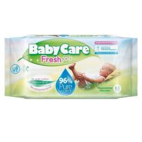 Baby Care Fresh Бебешки мокри кърпи с екстракт от невен x63 бр