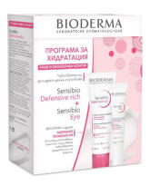 Bioderma promo sensibio defensive rich 40мл.+гел за очи 15мл.