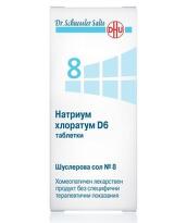 Шуслерова сол n 8 натриум хлоратум d6 таблетки х80