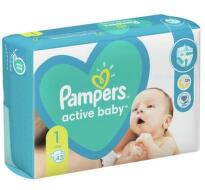 Pampers active baby пелени размер 1 newborn / 2-5кг./ х43