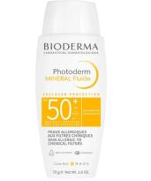 Bioderma Photoderm Mineral Слънцезащитен минералален флуид за нетолерантна кожа SPF50+ 75 гр