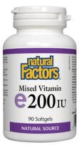 Витамин E капсули мощен антиоксидант 100мг/200IU х90 Natural Factors