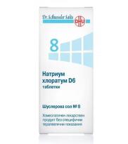 Шуслерова сол n 8 натриум хлоратум d6 таблетки х200