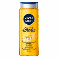 Nivea men active energy ревитализиращ душ-гел за мъже за тяло, лице и коса 500мл