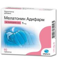 Мелатонин таблетки  за пълноценен сън 1мг х60 Adipharm