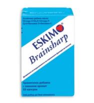 Ескимо брейншарп капсули за поддържане на мозъчната и енергийната дейност на организма х50