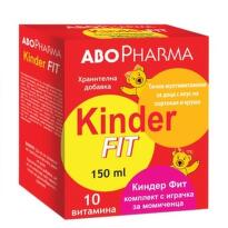Киндер фит  сироп за деца  за силен имунитет 150мл + Изненада за момиче Abopharma