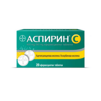 Аспирин C 400мг/240мг ефервесцентни таблетки х 10