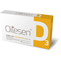 Oilesen витамин D3 меки капсули за имунитет, за здрави кости и зъби 1000IU х80