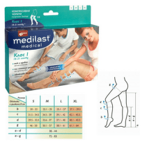 Medilast Medica компресивен чорап при разширени вени клас I 7/8 XL