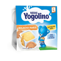 Nestle Yogolino Млечен десерт с бисквита от 6-ия месец, 100g (4бр. в опаковка)