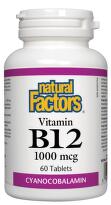Витамин В12 таблетки 1000мкг х60 Natural Factors