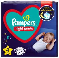 Pampers night пелени-гащи vp размер 4 / 9-15кг./ х25