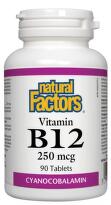 Витамин В12 таблетки 250мкг х90 Natural Factors