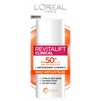 Loreal Revitalift vitamin C хидратиращ UV флуид SPF 50+ 50 мл