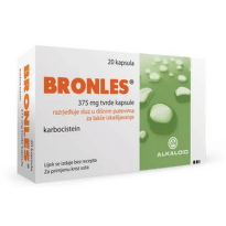 Бронлес капсули  за подпомагане на отхрачването 375 мг х20