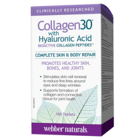 Колаген + хиалуронова киселина таблетки за здрави кости, хрущяли и зъби х180 Webber Naturals