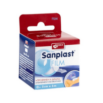 Sanplast film прикрепващ пластир 5см/5м