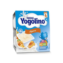 Nestle Yogolino Млечен десерт с кайсия от 6-ия месец, 100g (4бр. в опаковка)