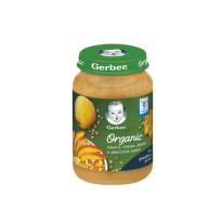 Gerber Organic Храна за бебета Пюре от плодове и овесени ядки от 9-ия месец 190 гр