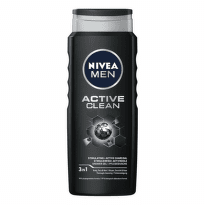 Nivea men active clean душ-гел за мъже с активен въглен 500мл