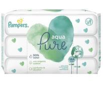 Pampers pure aqua бебешки мокри кърпички х48