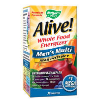 Alive Мултивитамини за мъже 50+ таблетки х30 Nature's Way