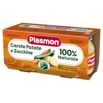 Пюре от моркови картофи и тиквички за деца 4М+ 80 гр х2 Plasmon