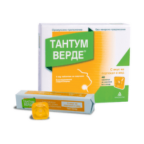 Тантум Верде таблетки с вкус на портокал и мед при възпалено и билно гърло x 40