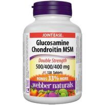 Глюкозамин,хондроитин+мсм таблeтки за здрави стави 1300мг  х120 Webber Natural