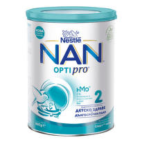 Nestle NAN Optipro 2 HM-O Висококачествено обогатено преходно мляко на прах 6+ месеца 800г