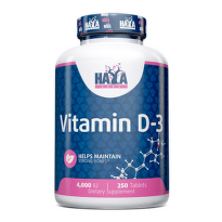 Витамин D3 капсули за здрави кости 4000IU х250 Haya labs