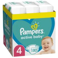 Pampers active baby пелени msb размер 4 х180