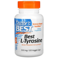 Best L-Tyrosine 500 mg 120 Veggie Caps Doctor`s Best