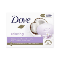 Dove Relaxing Подхранващ крем-сапун за ръце, лице и тяло с аромат на кокос и жасмин 90 г