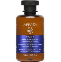 Apivita men’s tonic shampoo тоник-шампоан за мъже с hippophae tc и розмарин за тънка коса 250ml