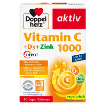 Допелхерц актив витамин С 1000 + Д3 + Цинк депо таблетки х 30